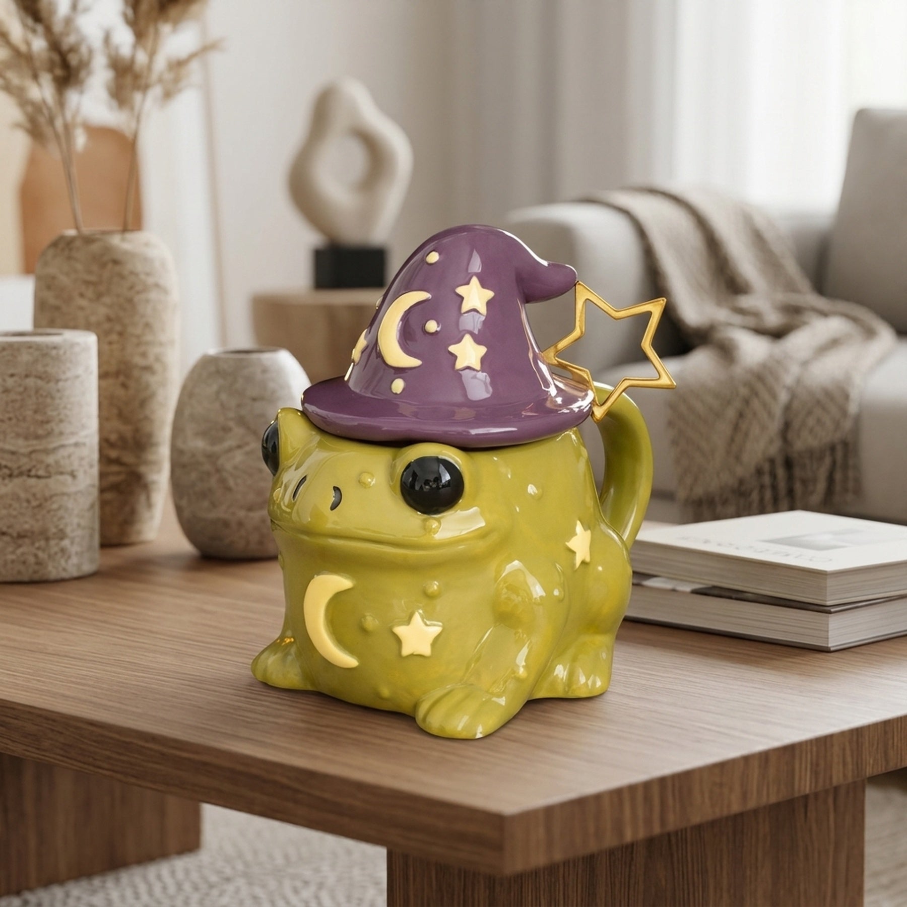 Magic Toad Shaped Mug with Spoon