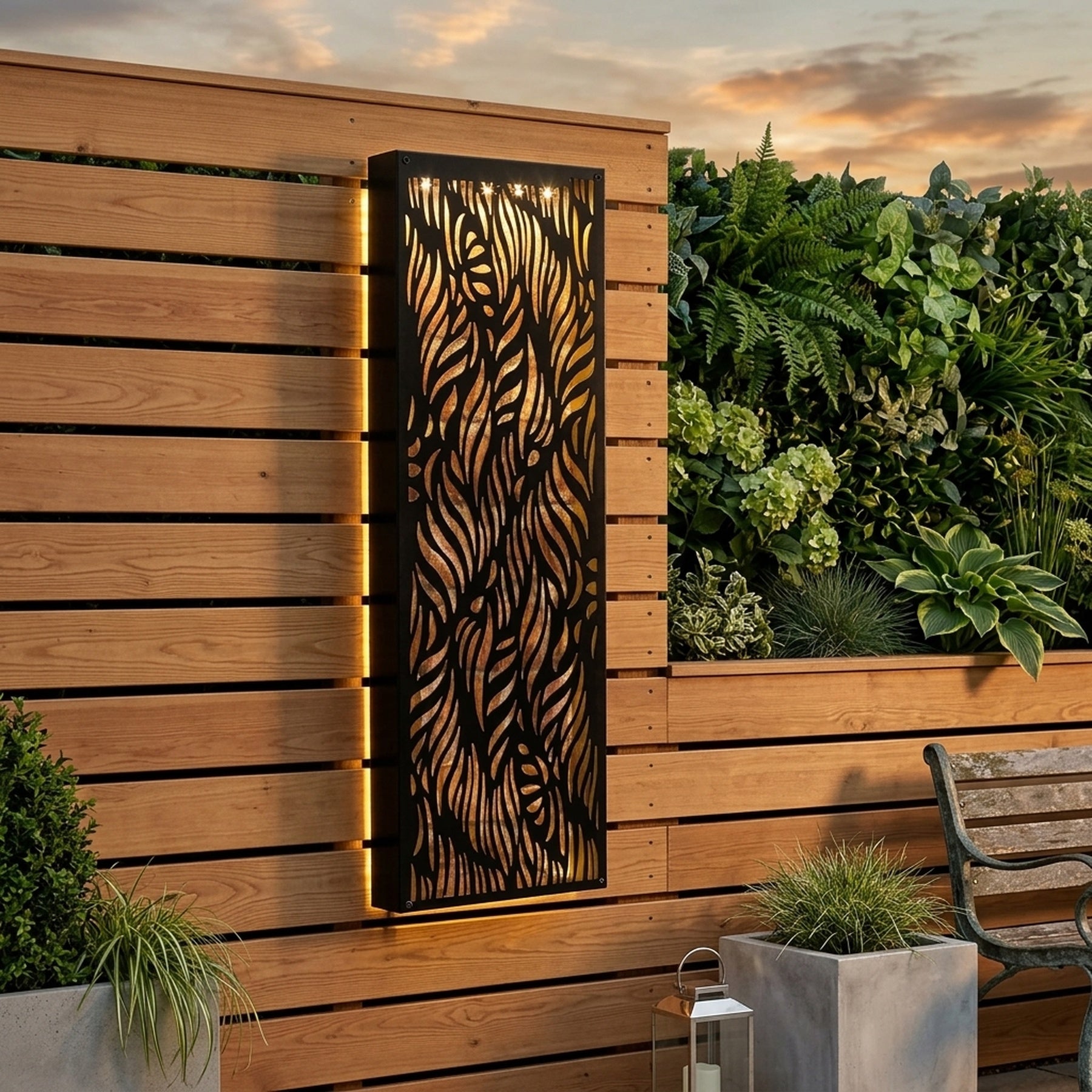 Lunaria Solar Leaf Wall Panel Light