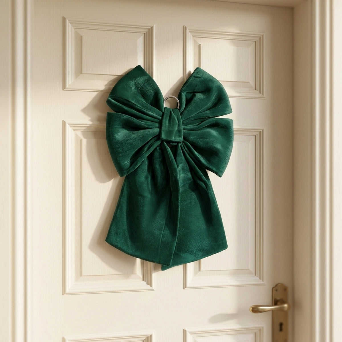 Dark Green Velvet Decorative Bow