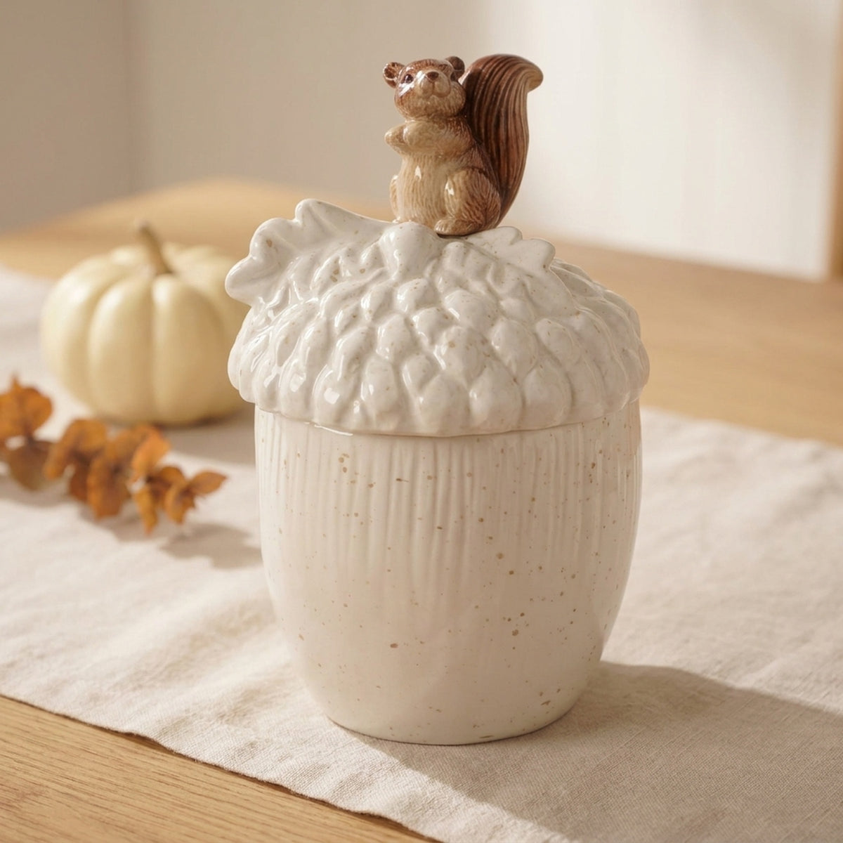 Characterful Squirrel Acorn Storage Jar