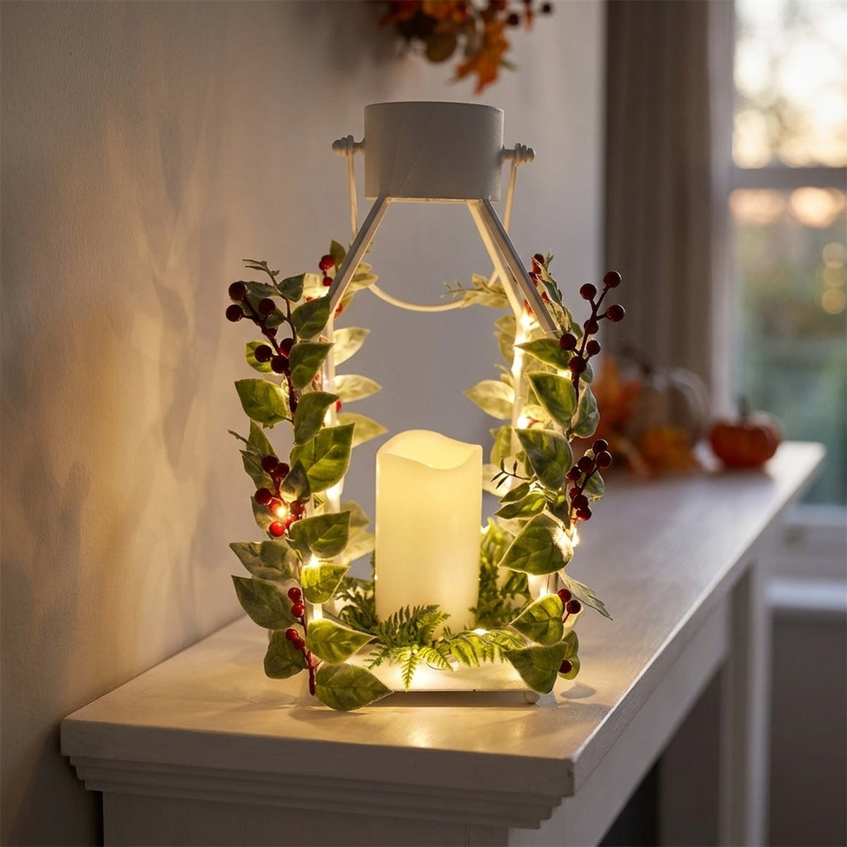 Metal Cage Style LED Candle Lantern