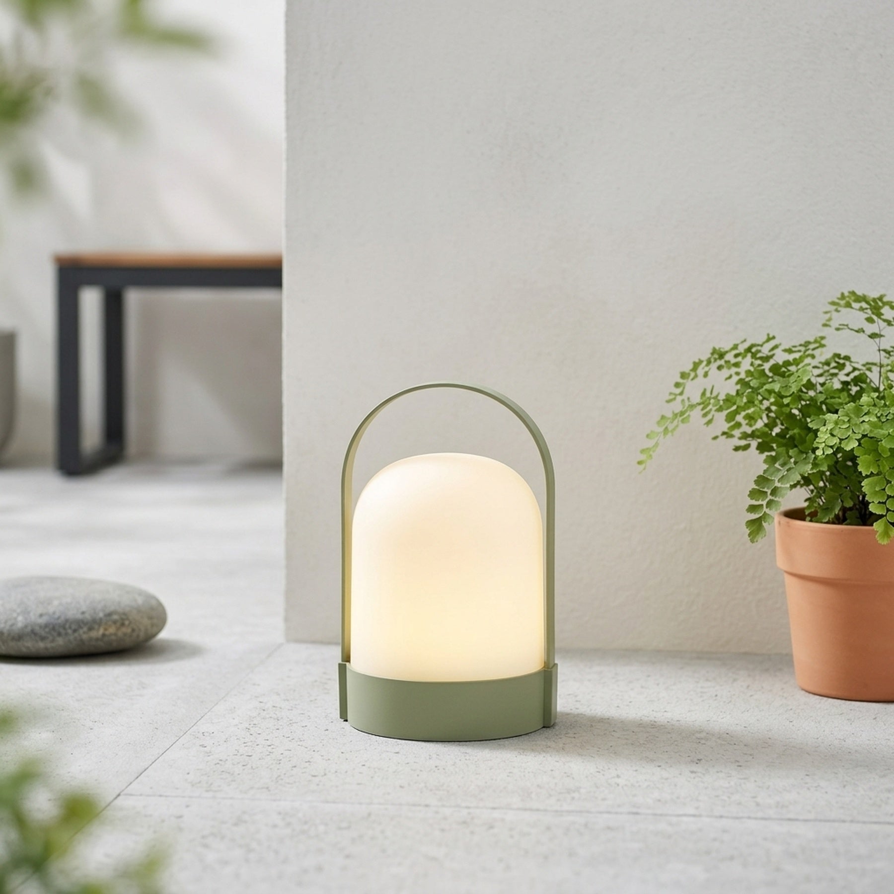Lunaria Emerald LED Solar Dome Lamp