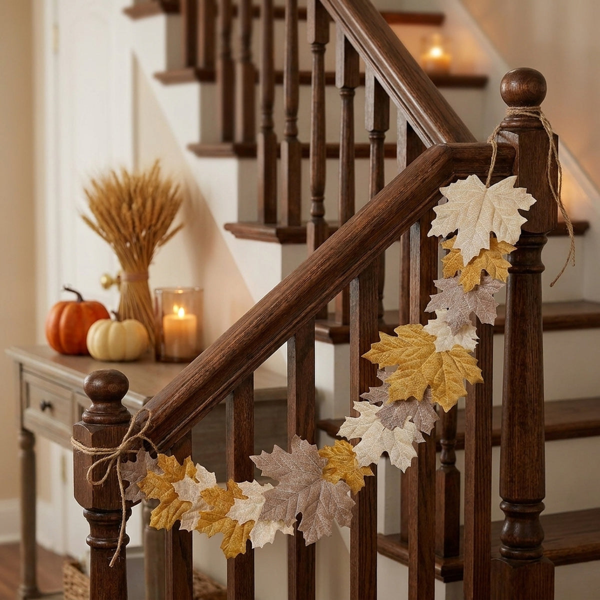Vibrant Autumnal Leaves Garland