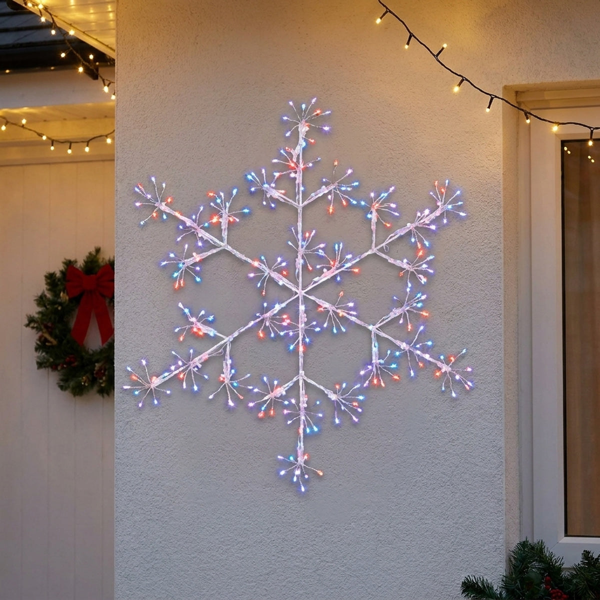 Sparkling Rainbow LED Snowflake Decoration