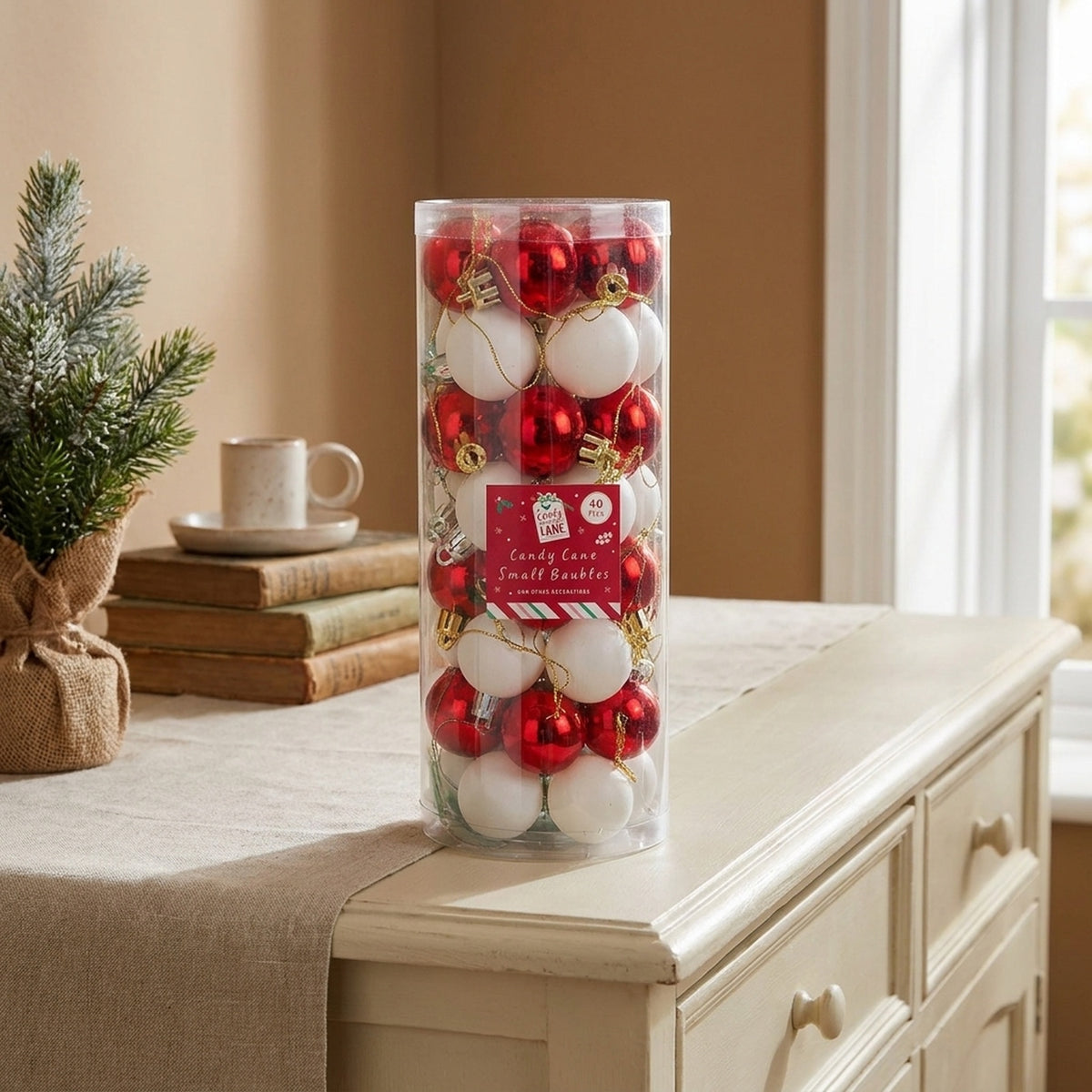 Traditional Candy Cane Christmas Baubles