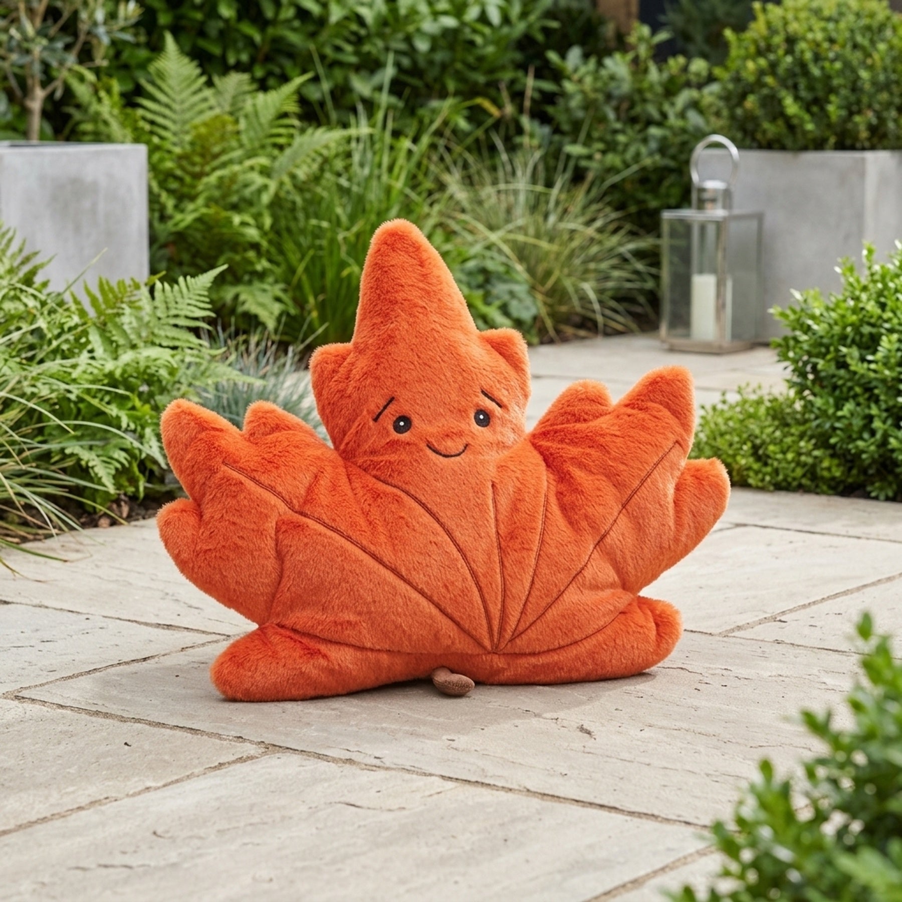 Maple Leaf Shaped Decorative Cushion - V2