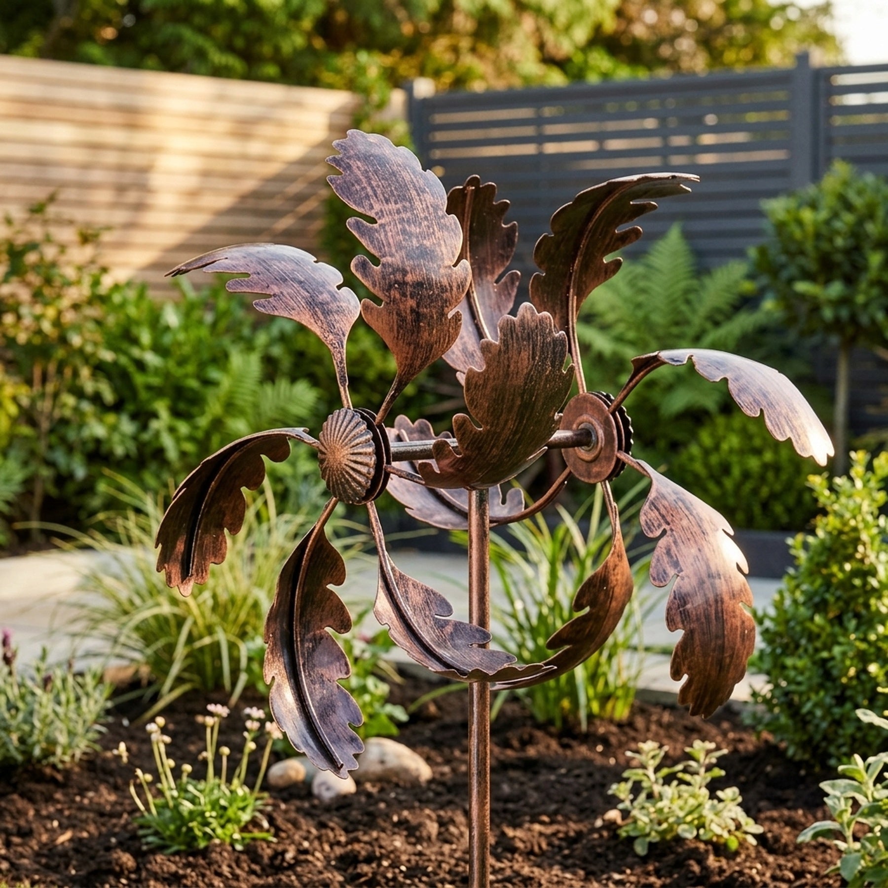 Oak Leaf Double Sided Wind Spinner