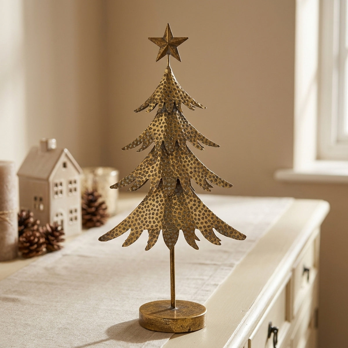 Sculptural Metal Decorative Tree Ornament