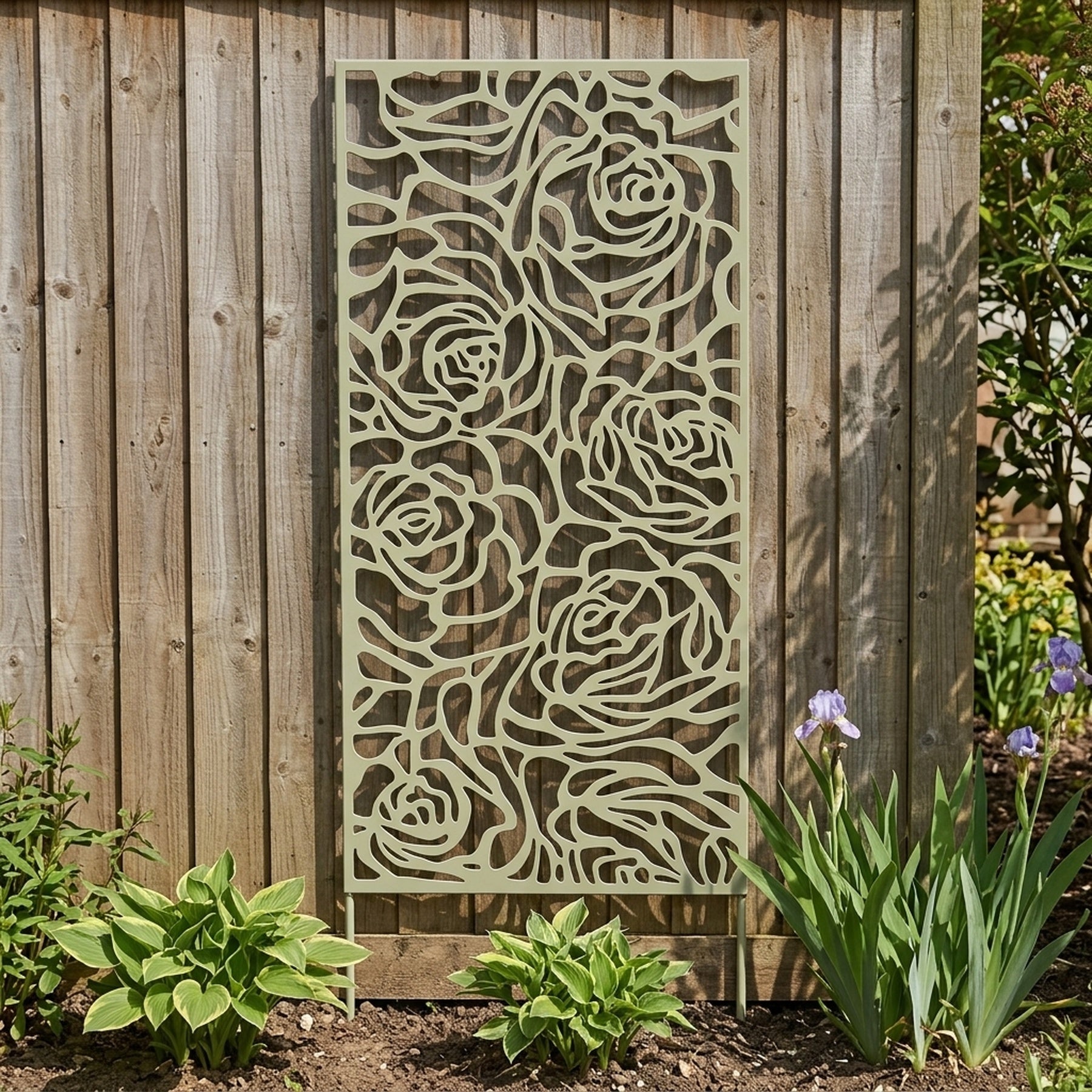Rose Design Garden Screen Planter