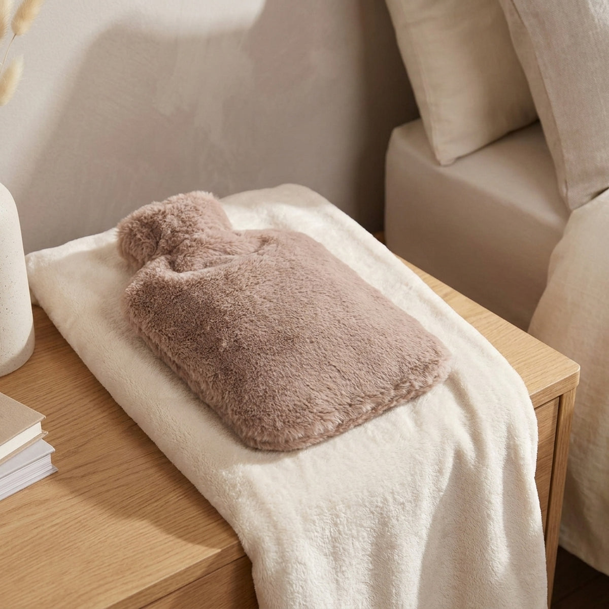 Soft Faux Fur Muff Hot Water Bottle