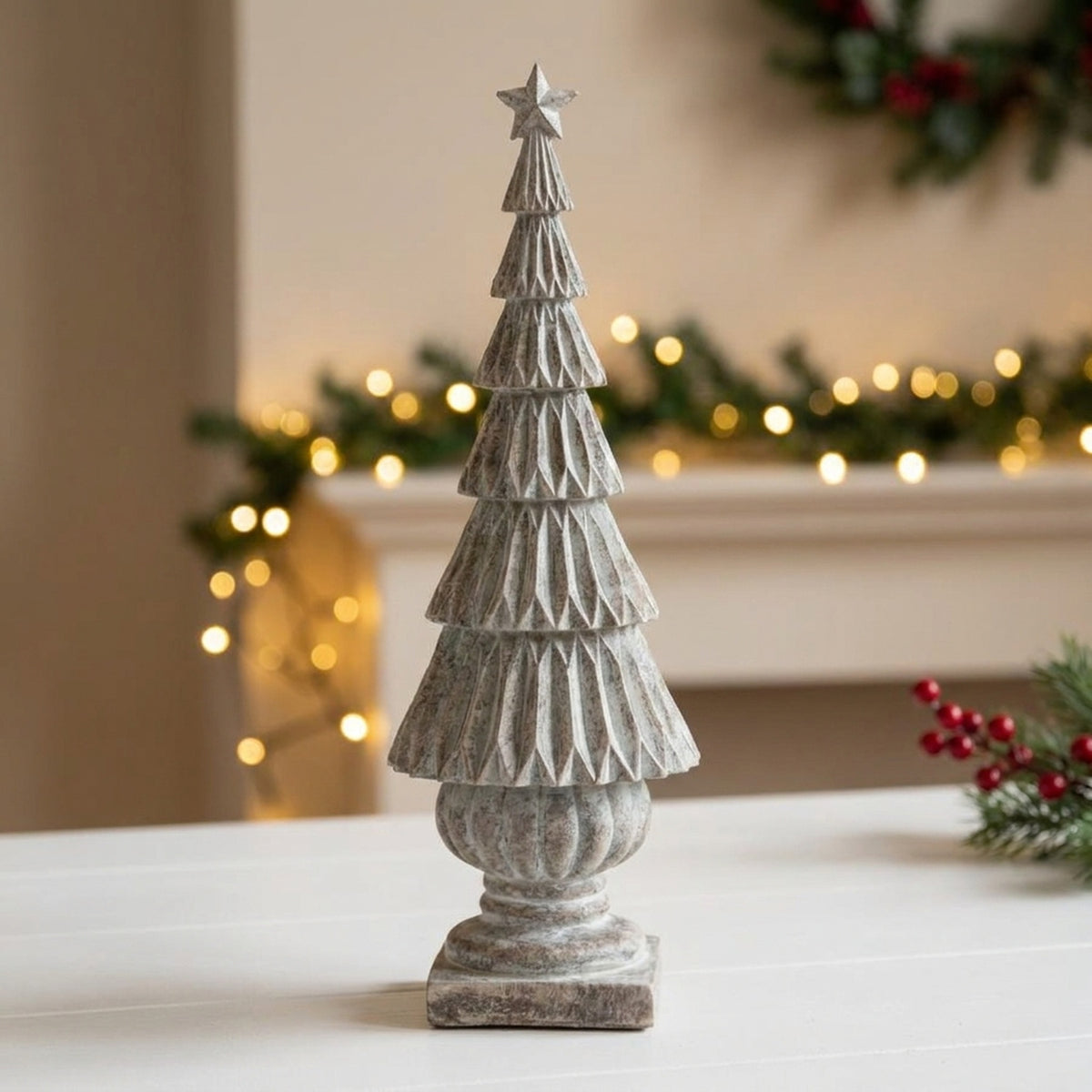 Distressed Decorative Tree Ornament