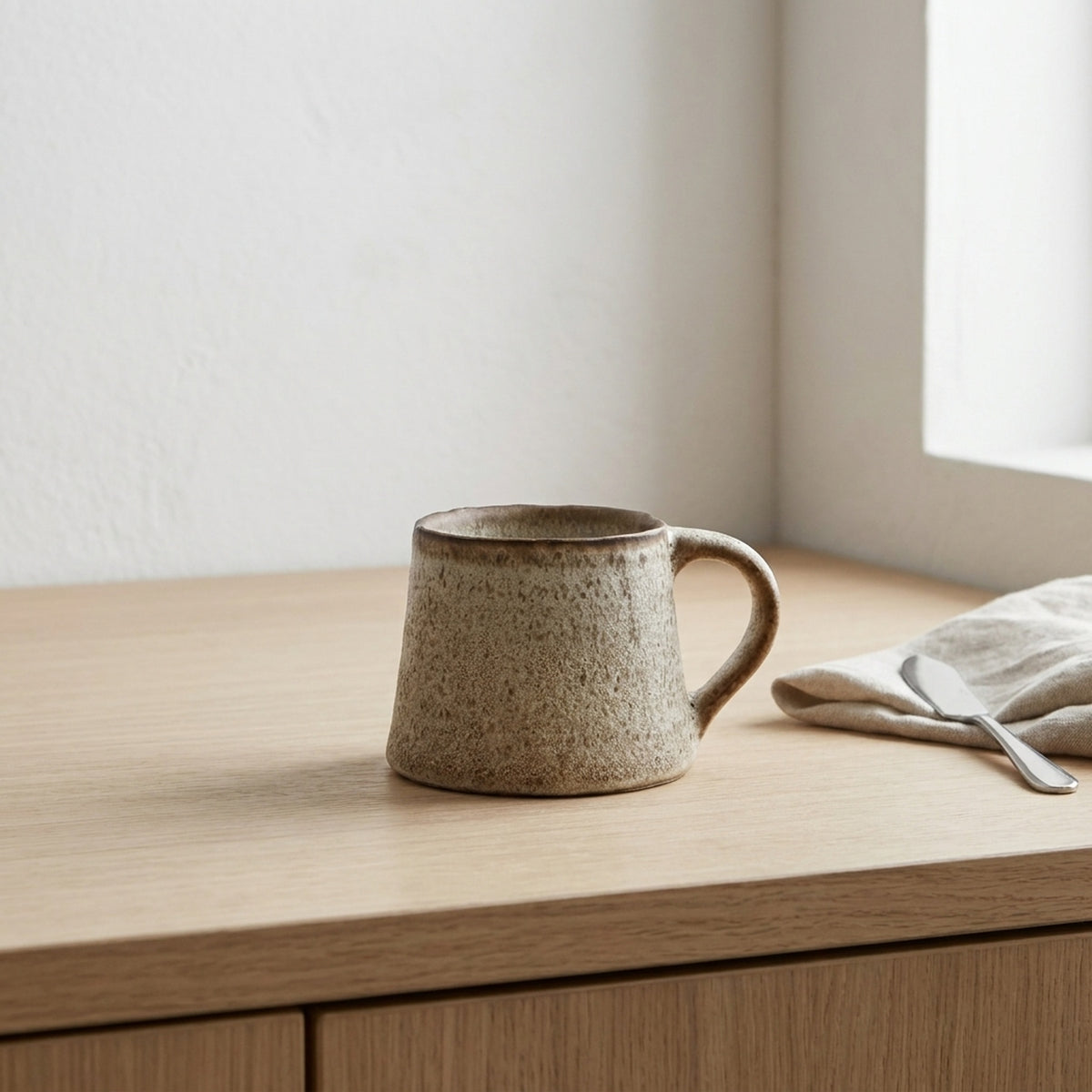 Neutral Speckled Rustic Decorative Mug