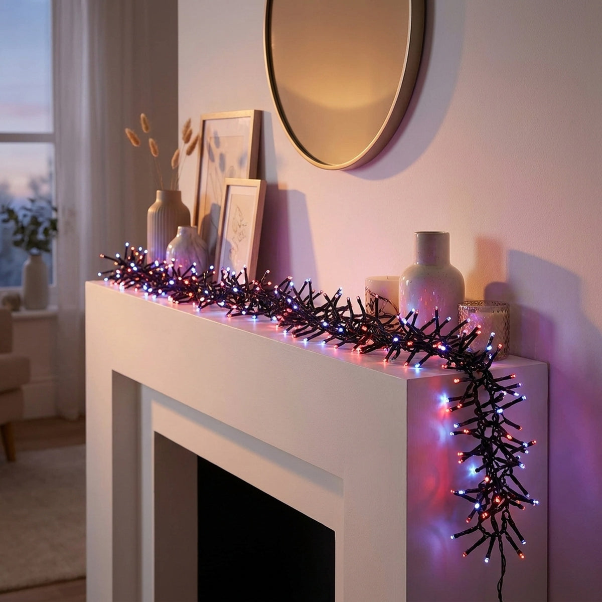 Mains Operated 750 LED Cluster String Lights - V4