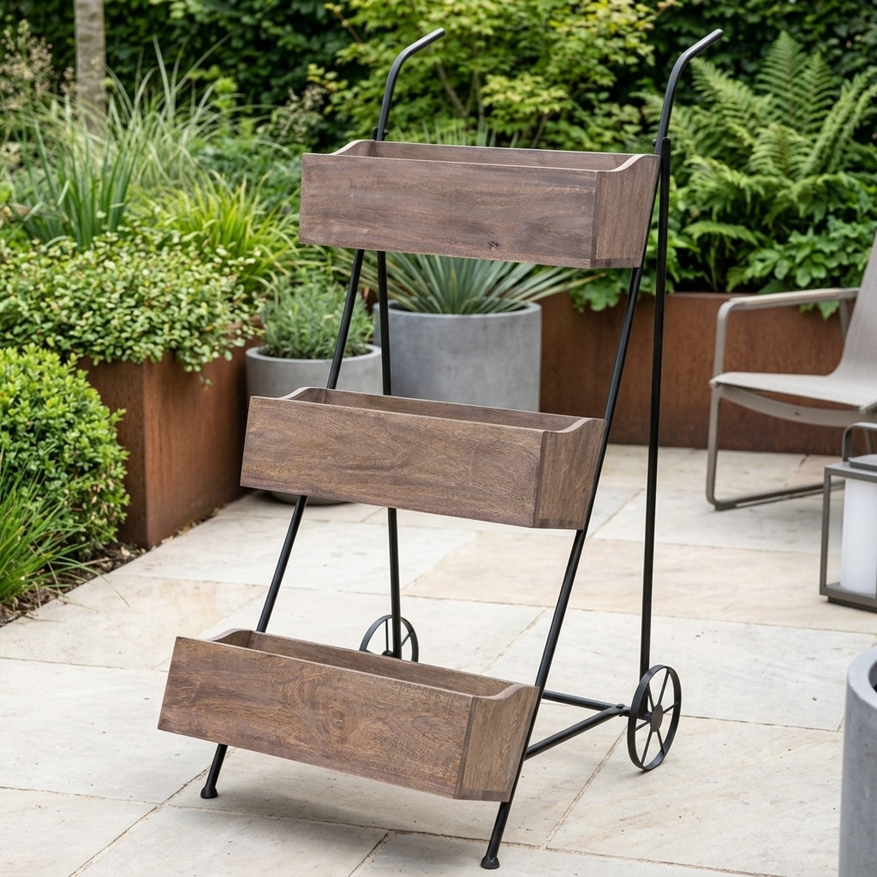 Tiered Florist Shop Display Cart