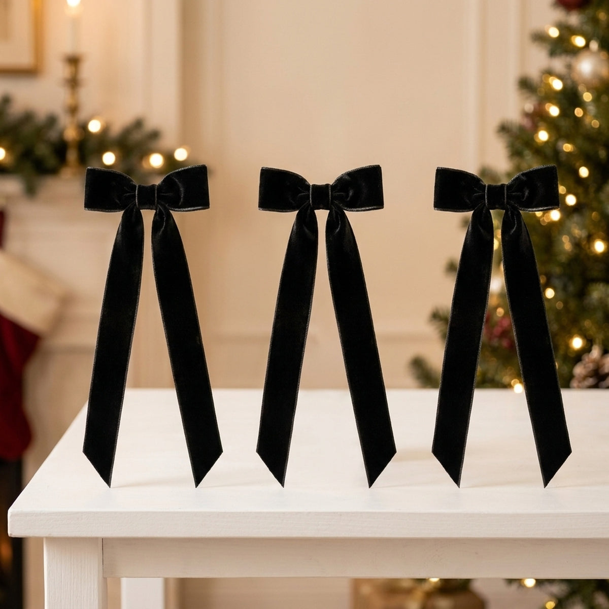 Sophisticated Christmas Long Tail Bows