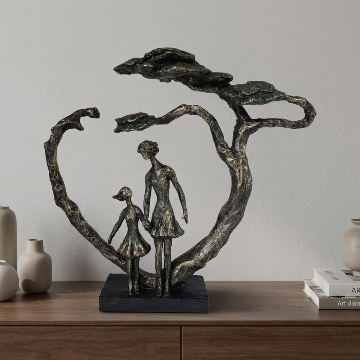 Contemporary Mother and Daughter Sculpture