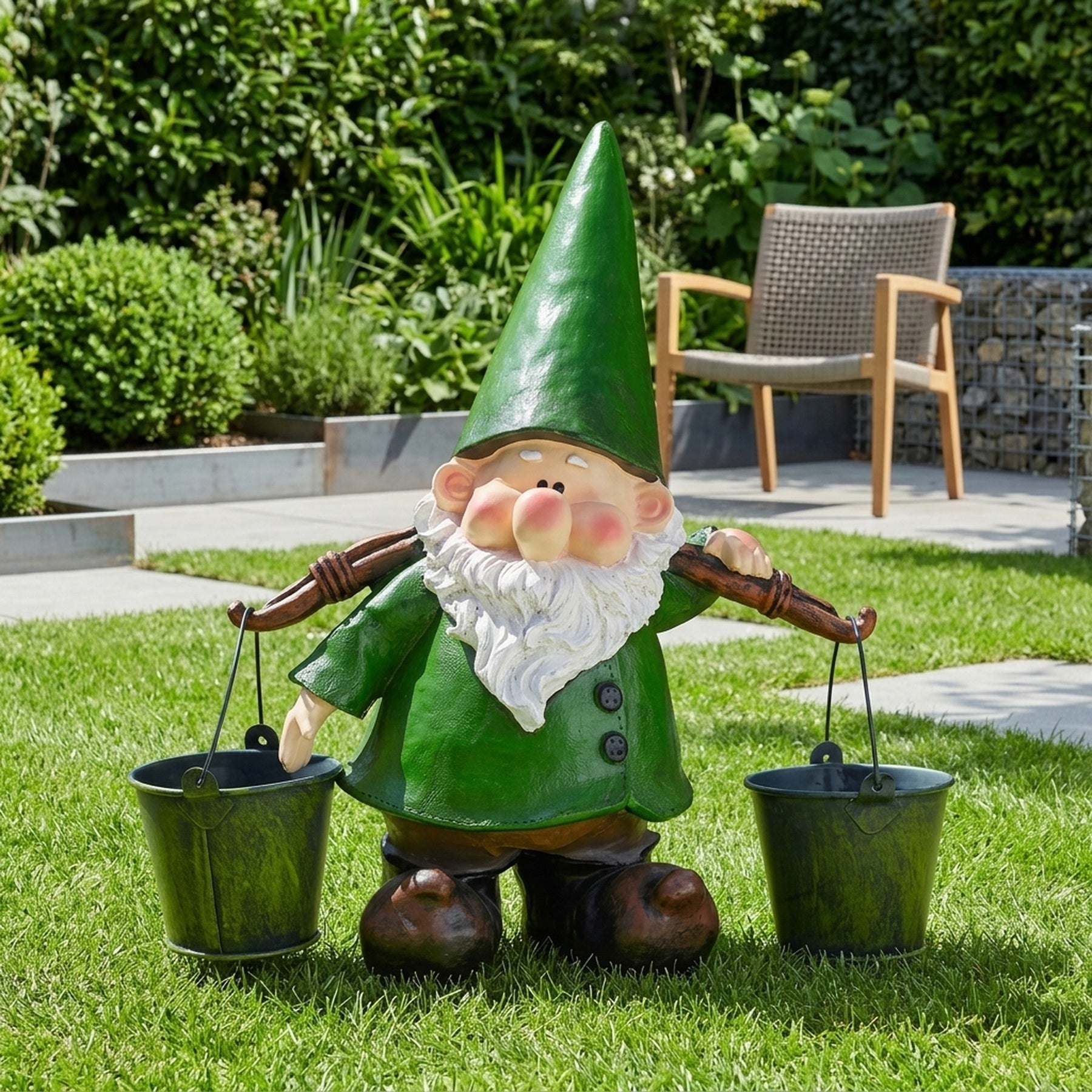 Standing Pail Wilf Garden Ornament