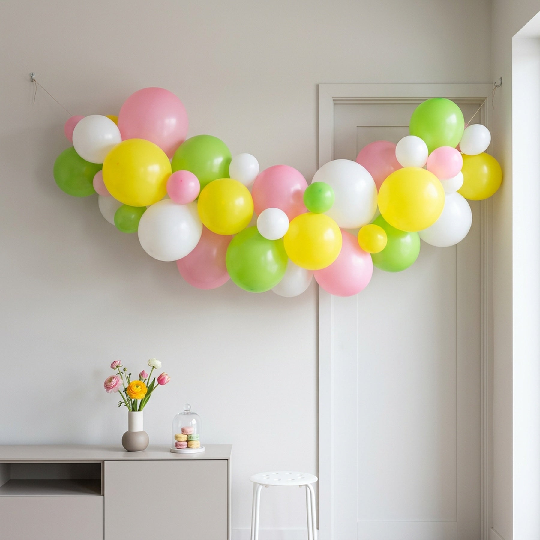 Spring Coloured Balloon Garland Kit