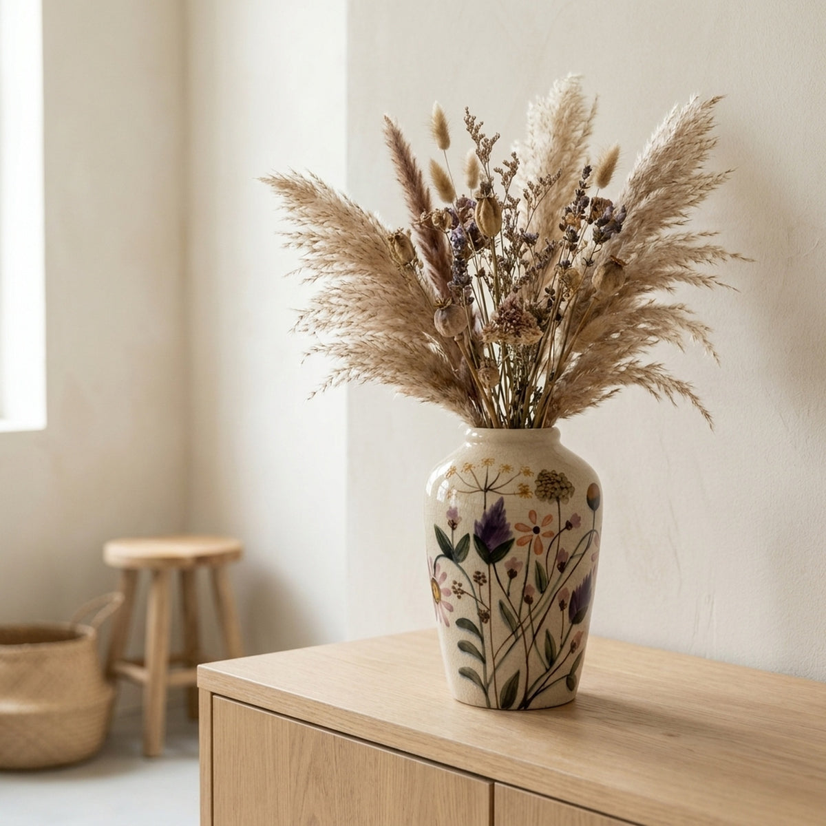 Graceful Wild Flower Display Vase