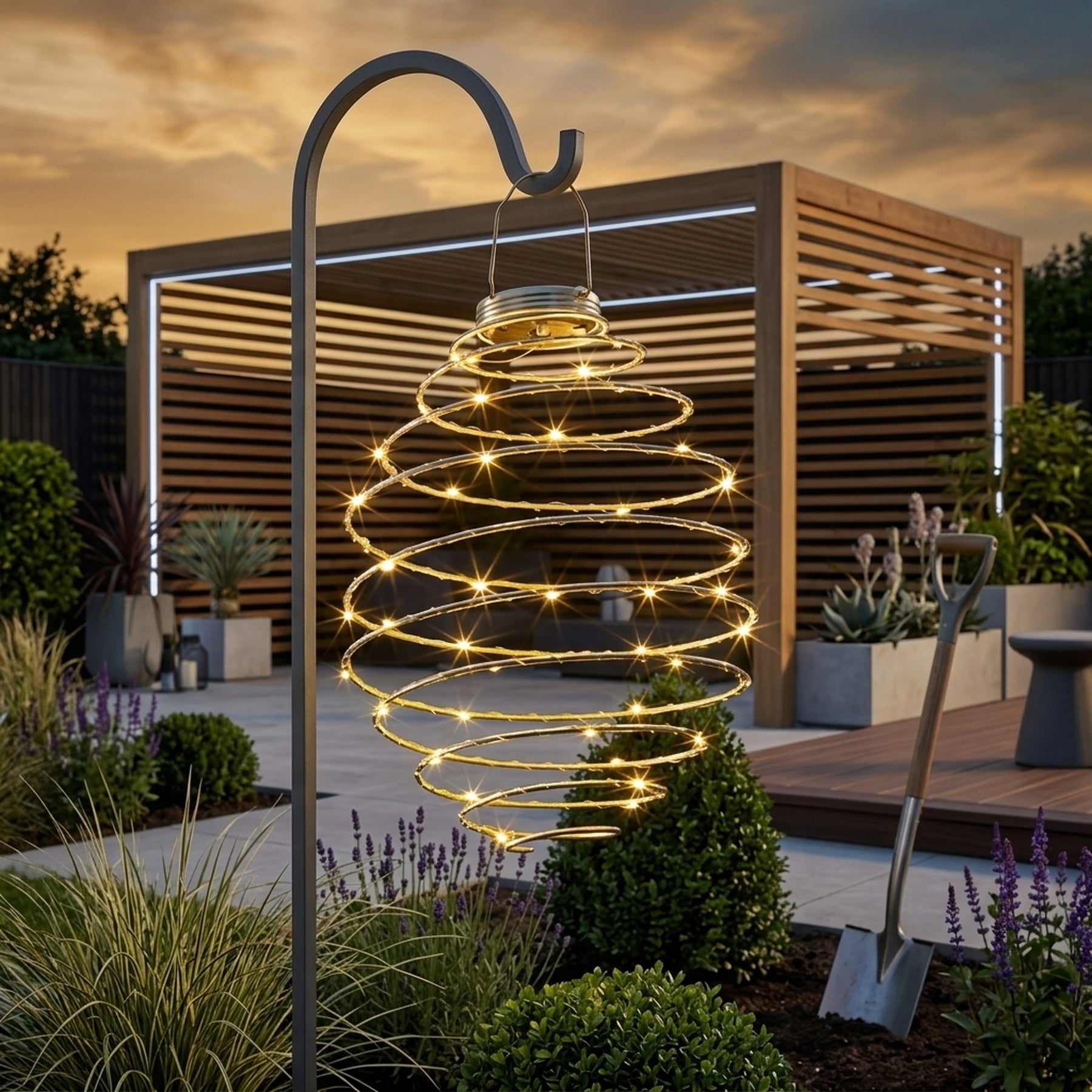 Mega SpiraLight Solar Hanging Garden Light