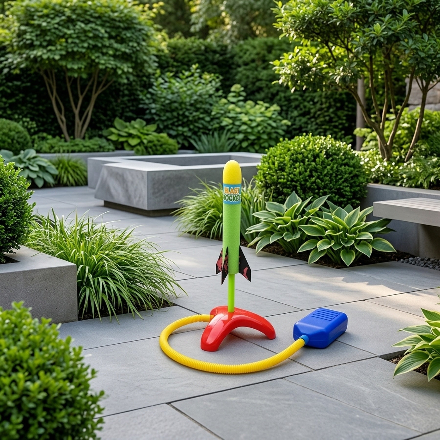 Kids Outdoor Blast Rocket Launcher Set