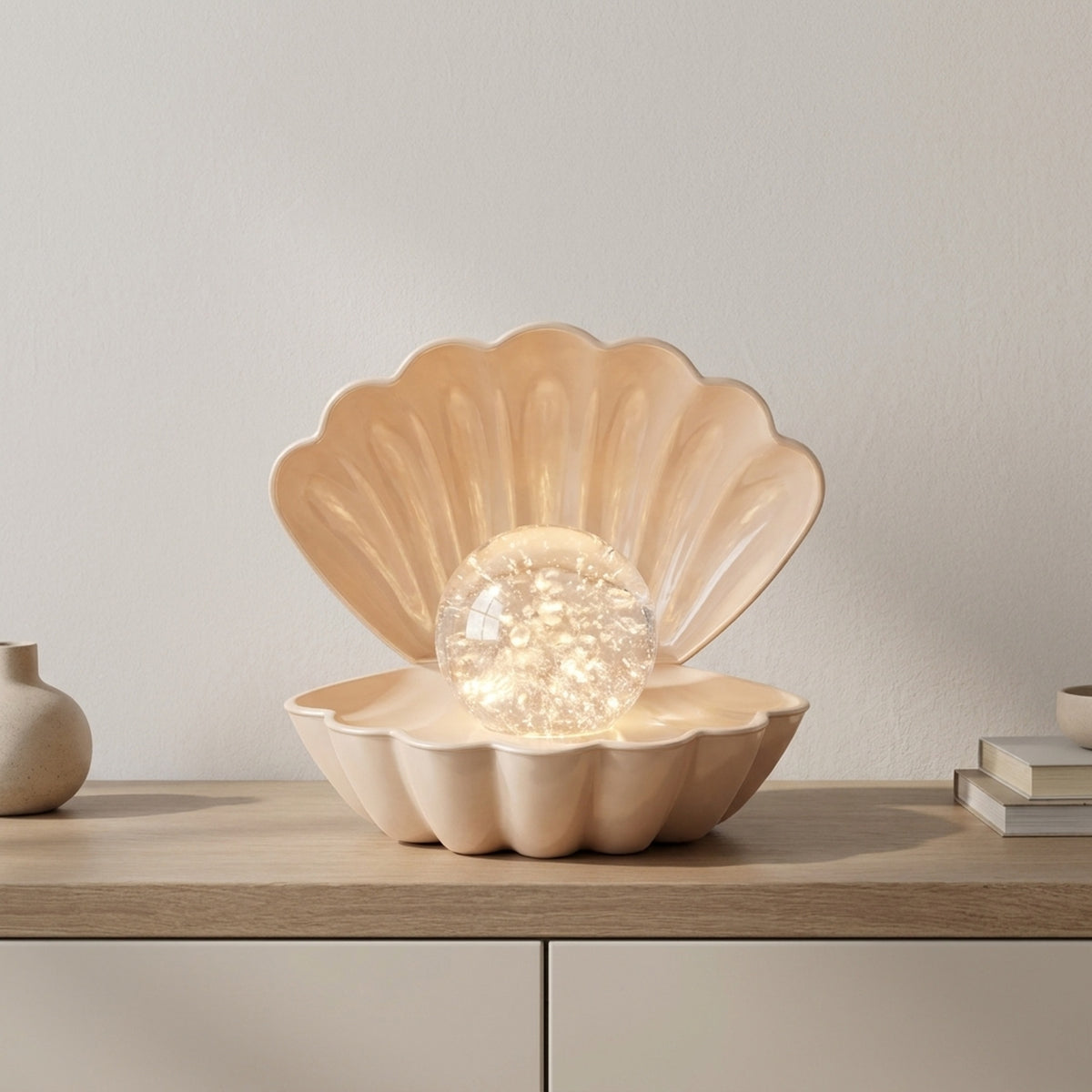 Organic Seashell Table Lamp Design