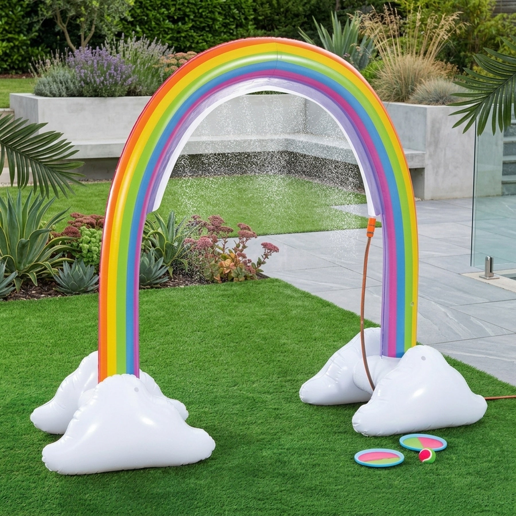 Summer Fun Inflatable Rainbow Sprinkler