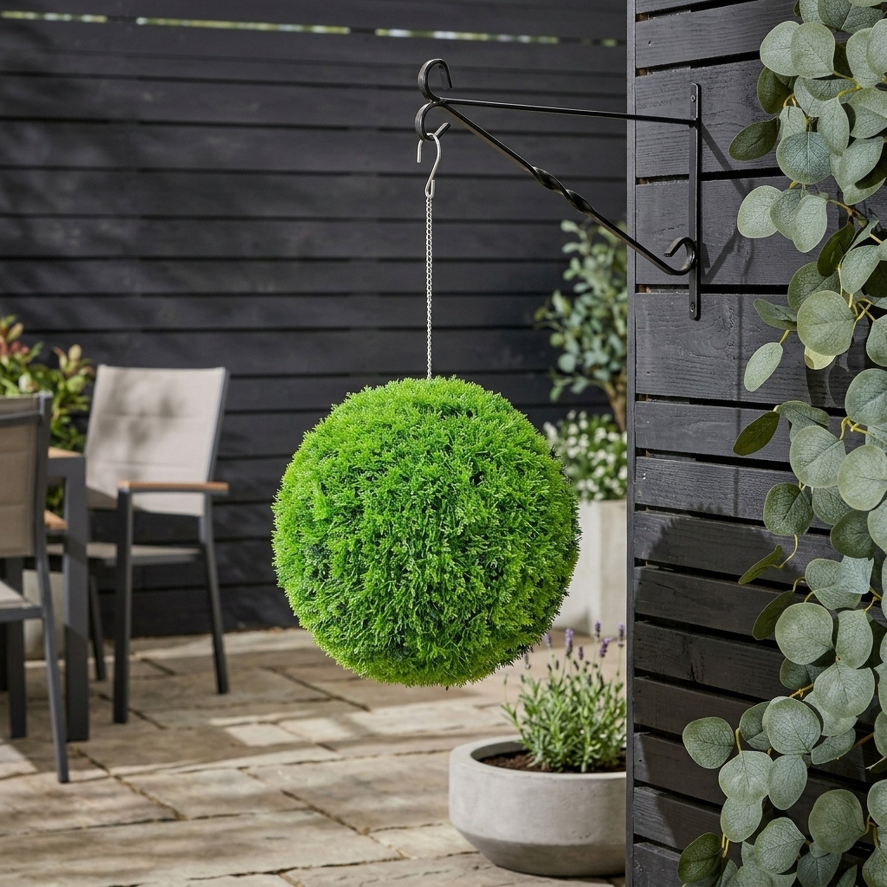 Lunaria Hanging Outdoor Artificial Grass Ball