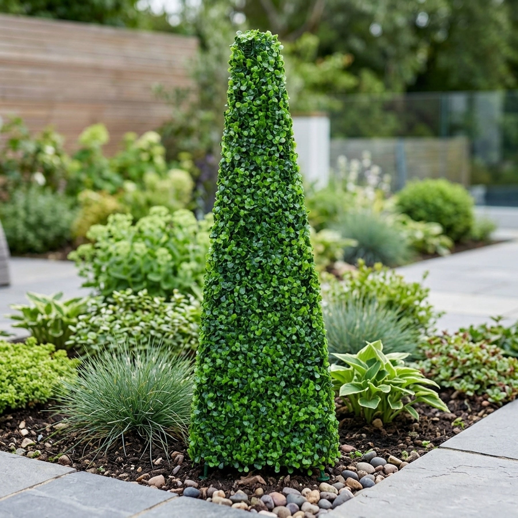 Artificial Topiary Boxwood Obelisk