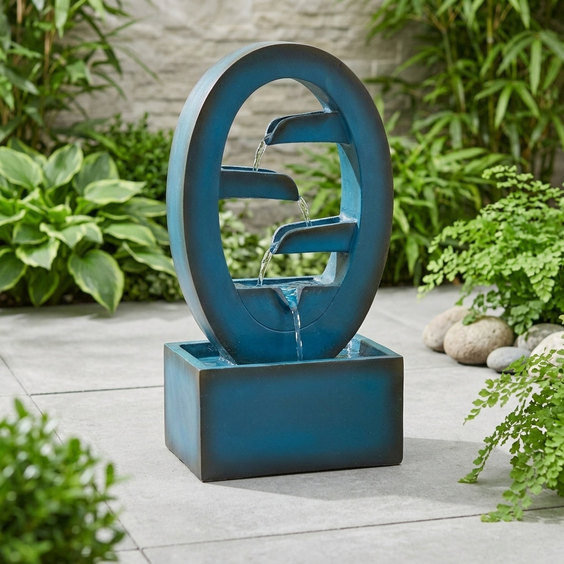 Azure Falls Cascading Garden Water Feature