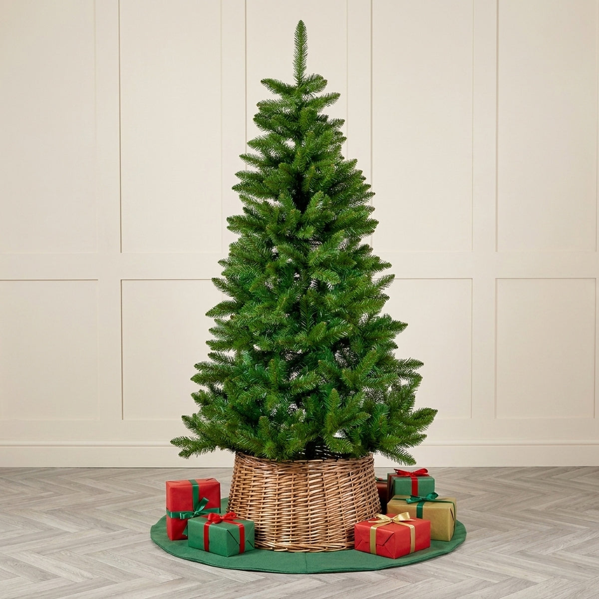 6ft Heritage Fir Classic Plain Green Christmas Tree