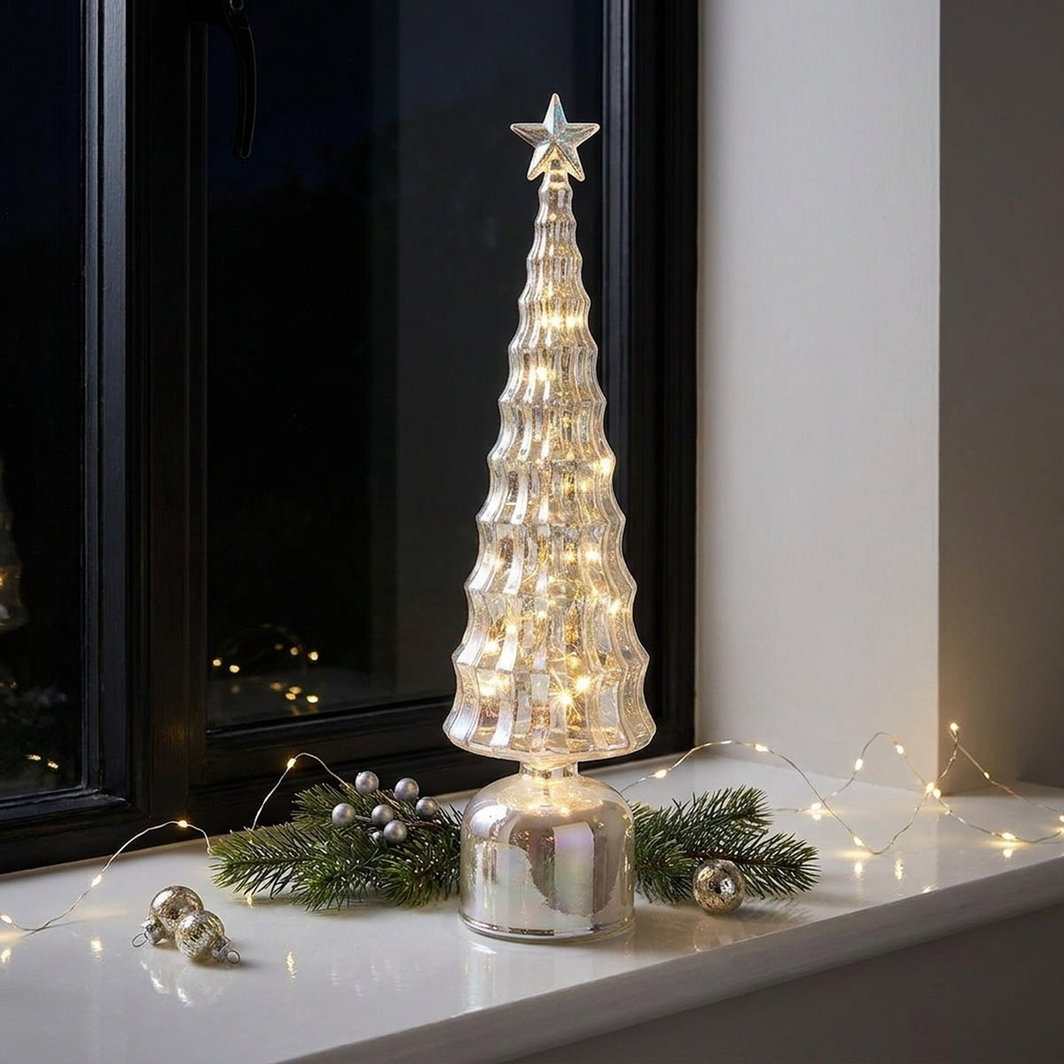 Festive LED Rotating Lustre Tree