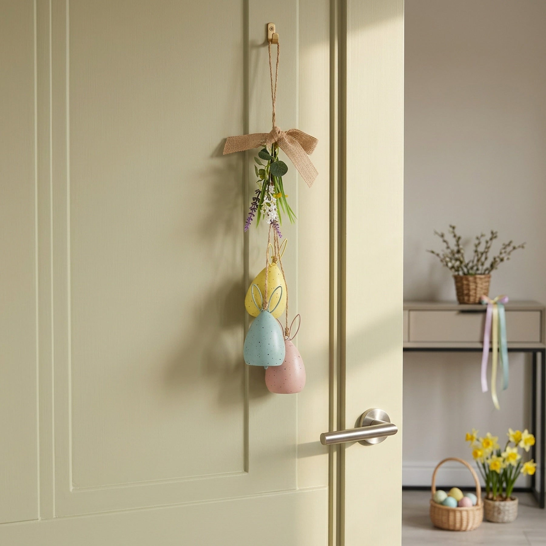 Decorative Easter Bunny Bell Set