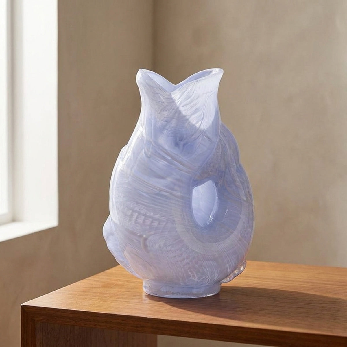 Oceanic Fish Sculptural Glass Vase