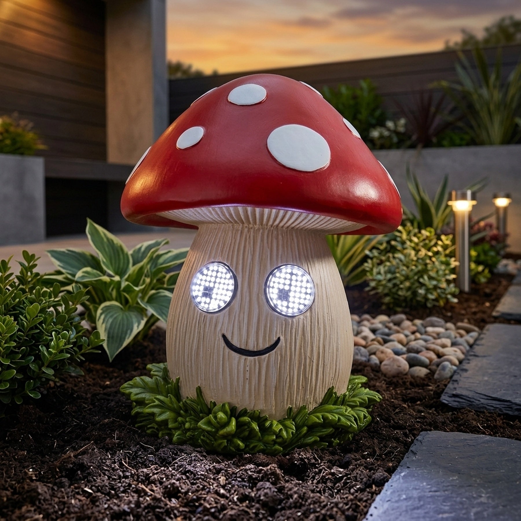 Blinkin' Mushroom Solar Garden Light
