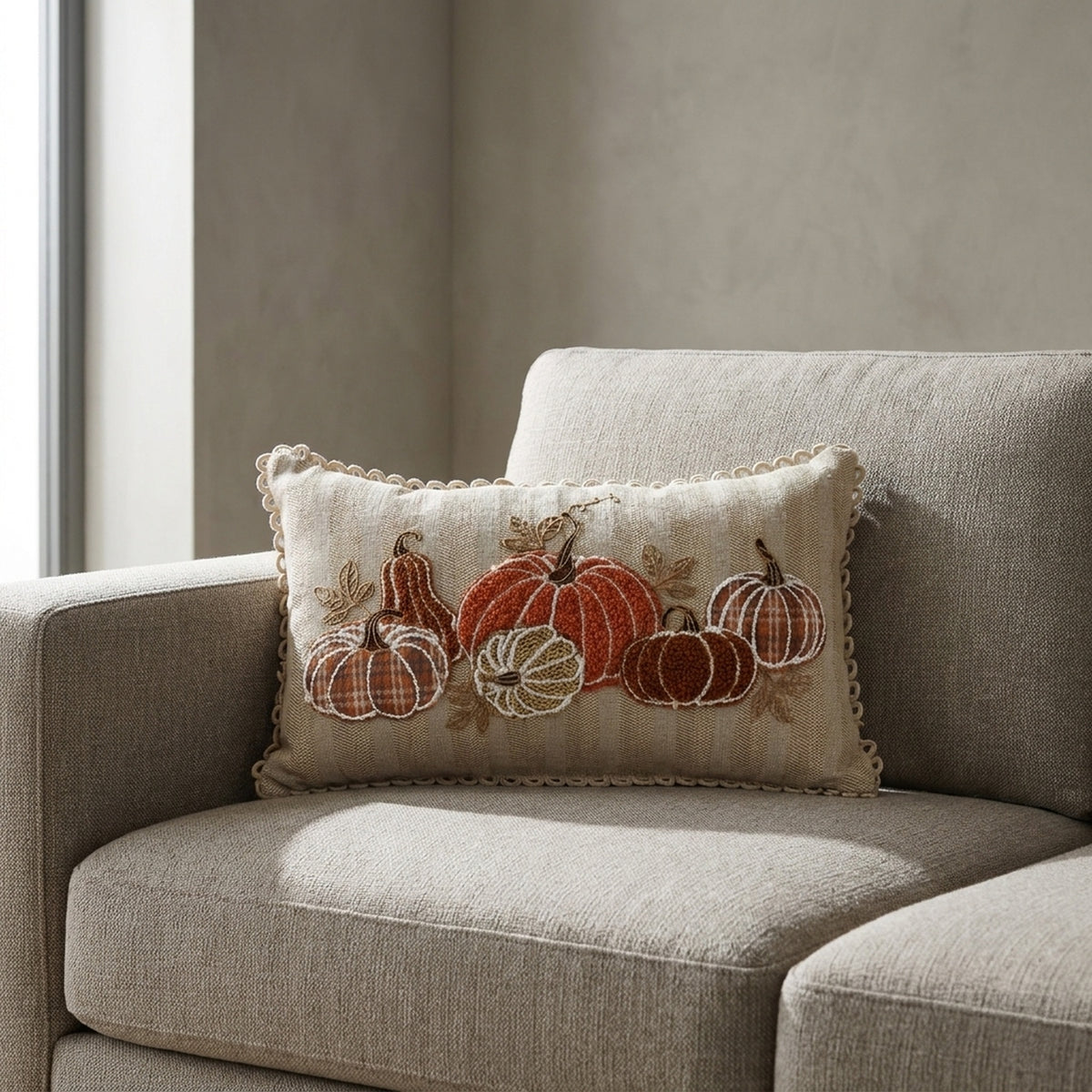 Embroidered Decorative Scatter Cushion
