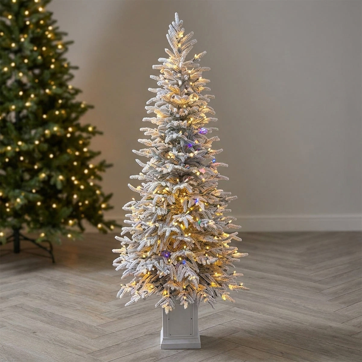 5ft Heritage Fir Pre-Lit Flocked Christmas Tree