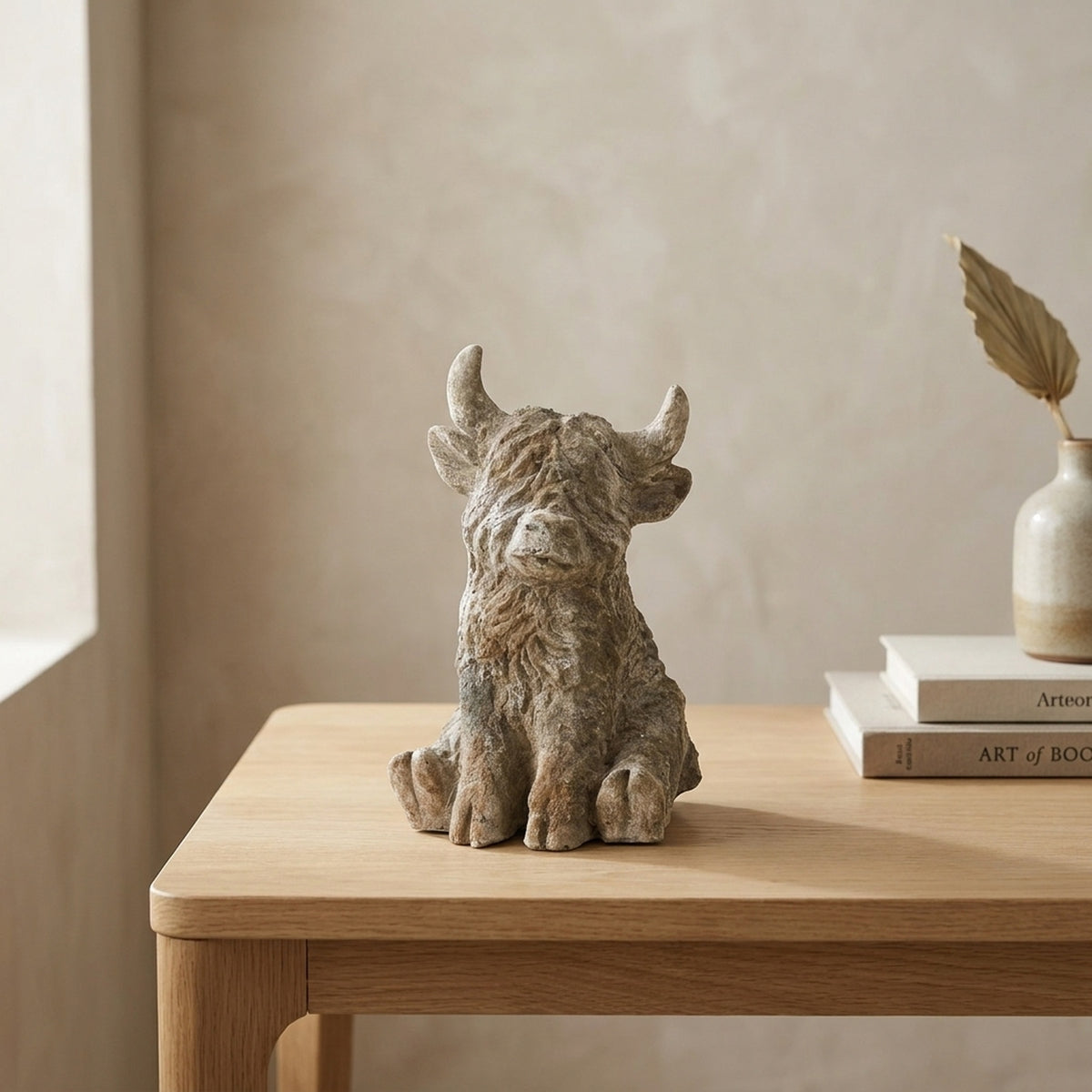 Small Sitting Highland Cow Ornament
