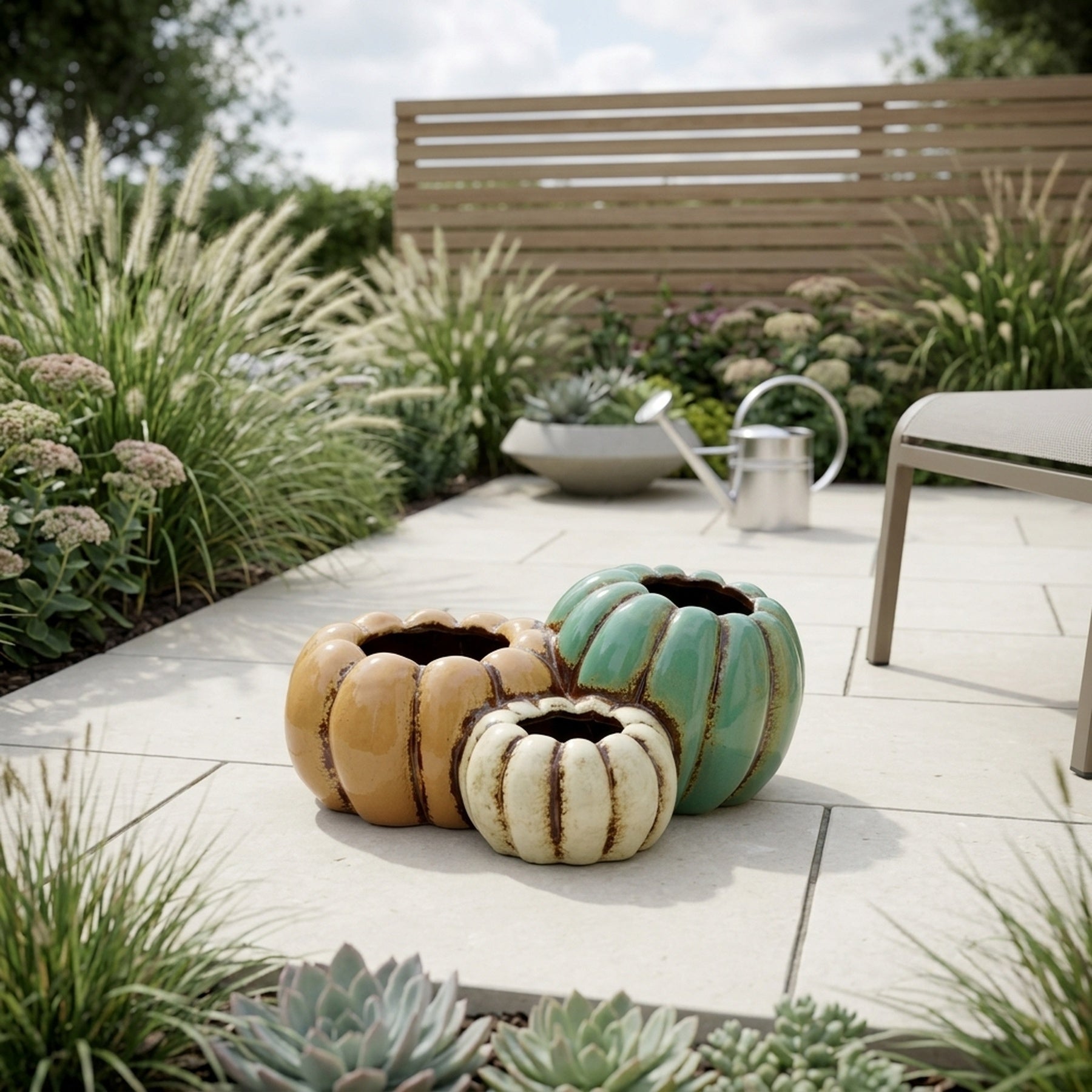 Seasonal Pumpkin Design Planter