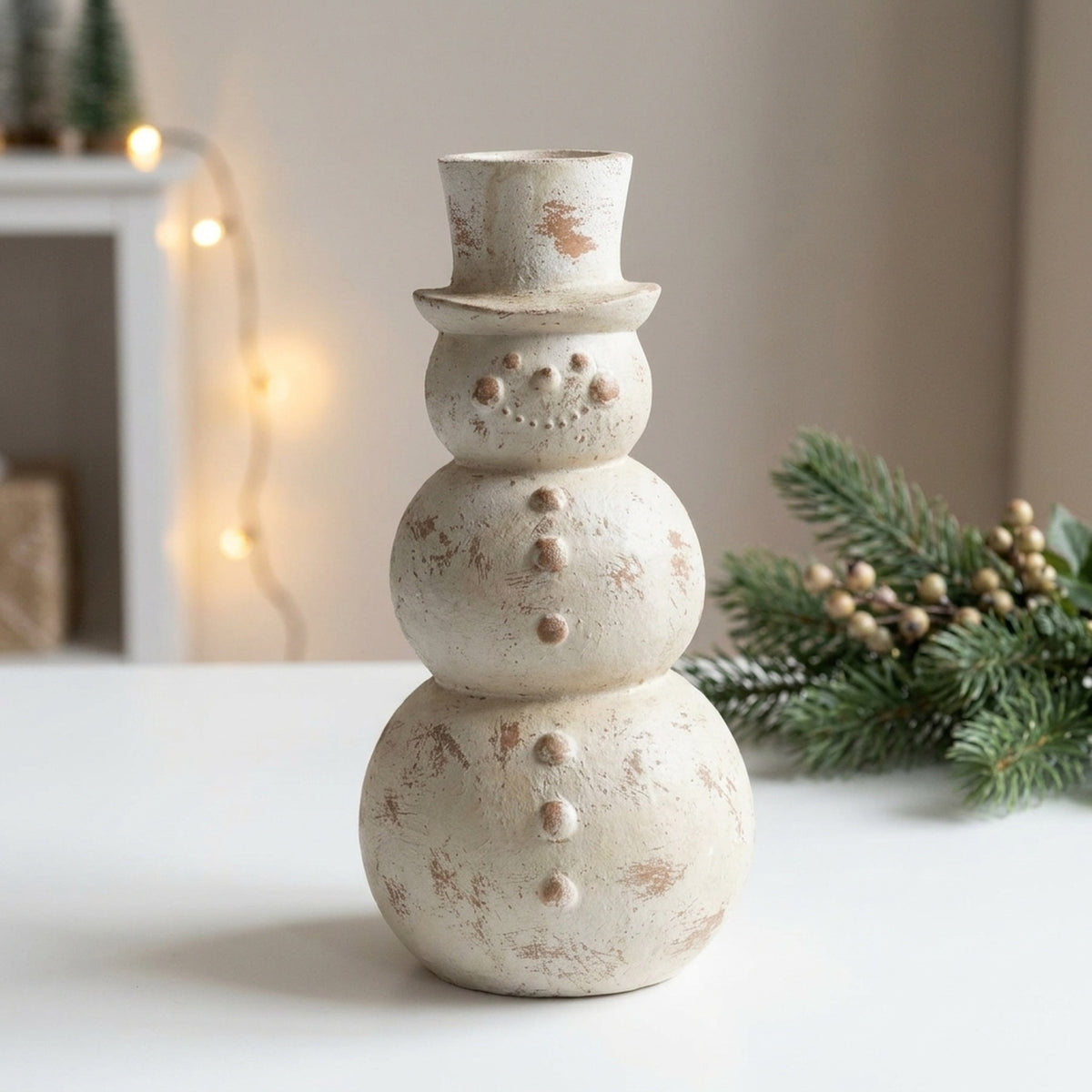 Vintage Christmas Snowman Ornament