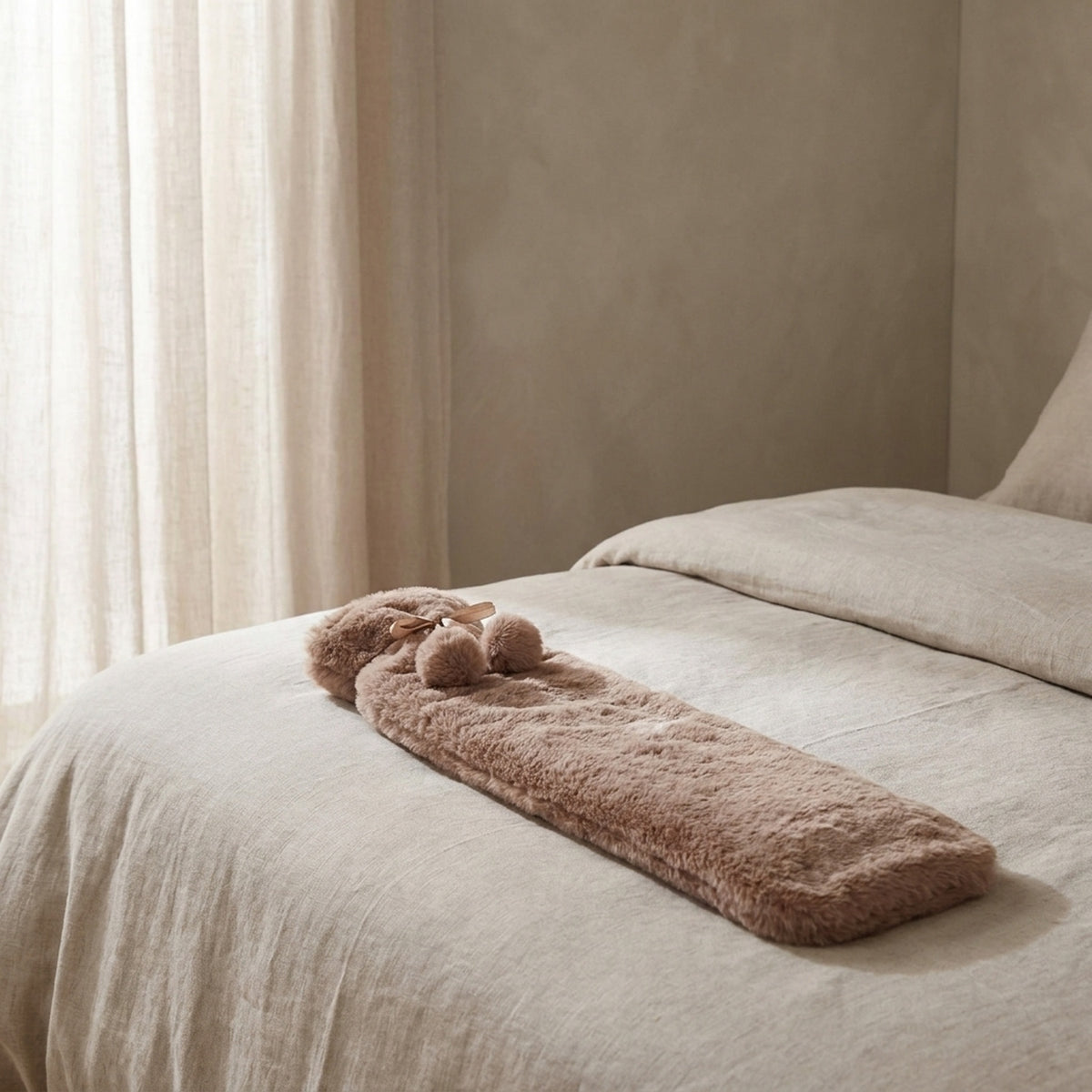 Soft Faux Fur Long Hot Water Bottle - V2