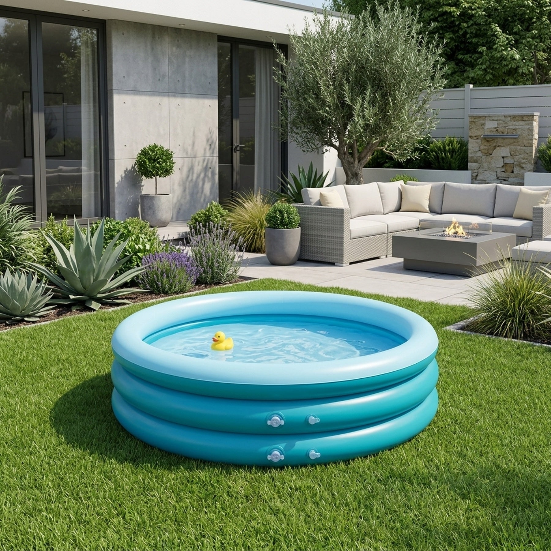 Three Ring Family Garden Paddling Pool