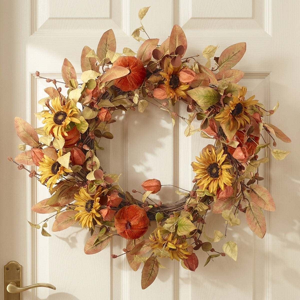 Deluxe Seasonal Autumn Door Wreath