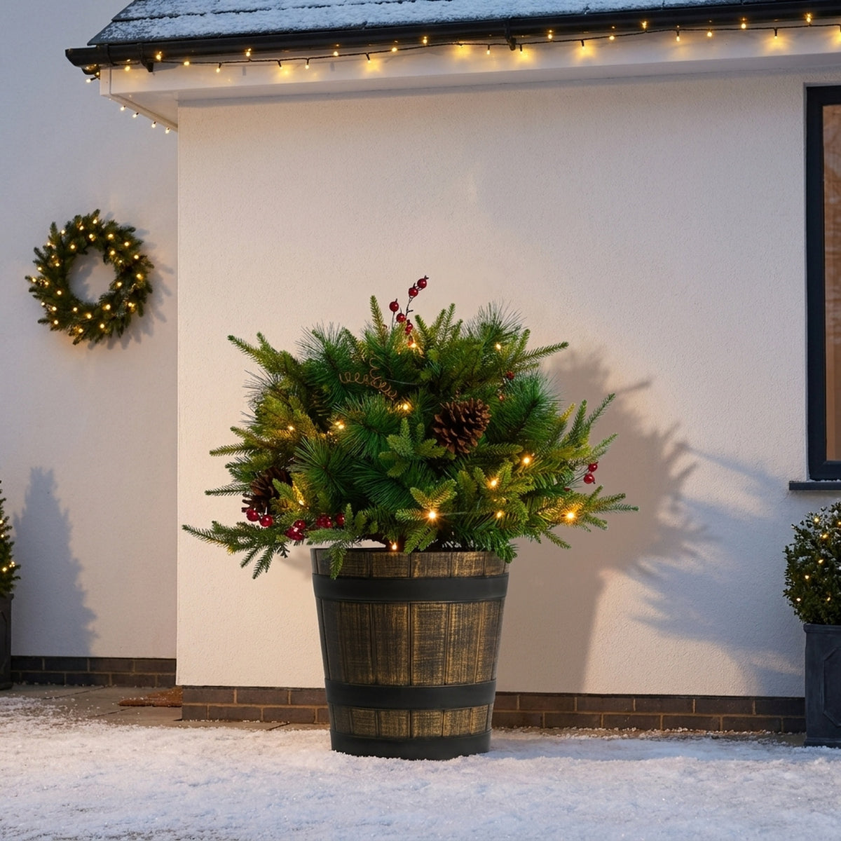 2ft Heritage Fir Pre-Lit Potted Christmas Tree