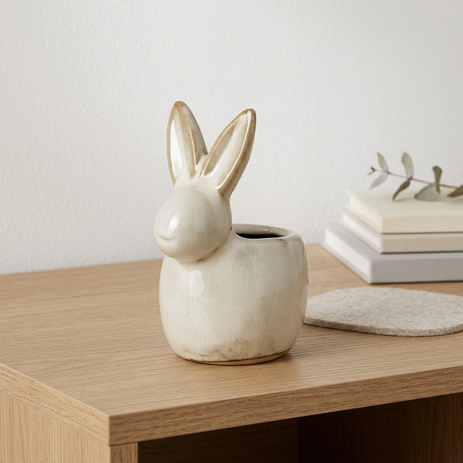 Springtime Rabbit Tabletop T-Light Holder