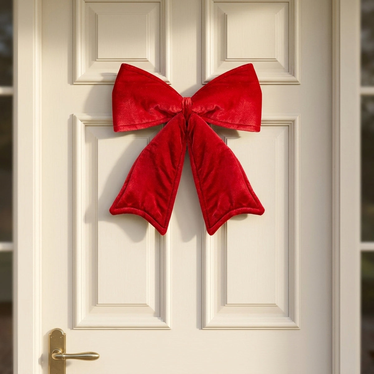 Luxurious Large Red Velvet Christmas Bow