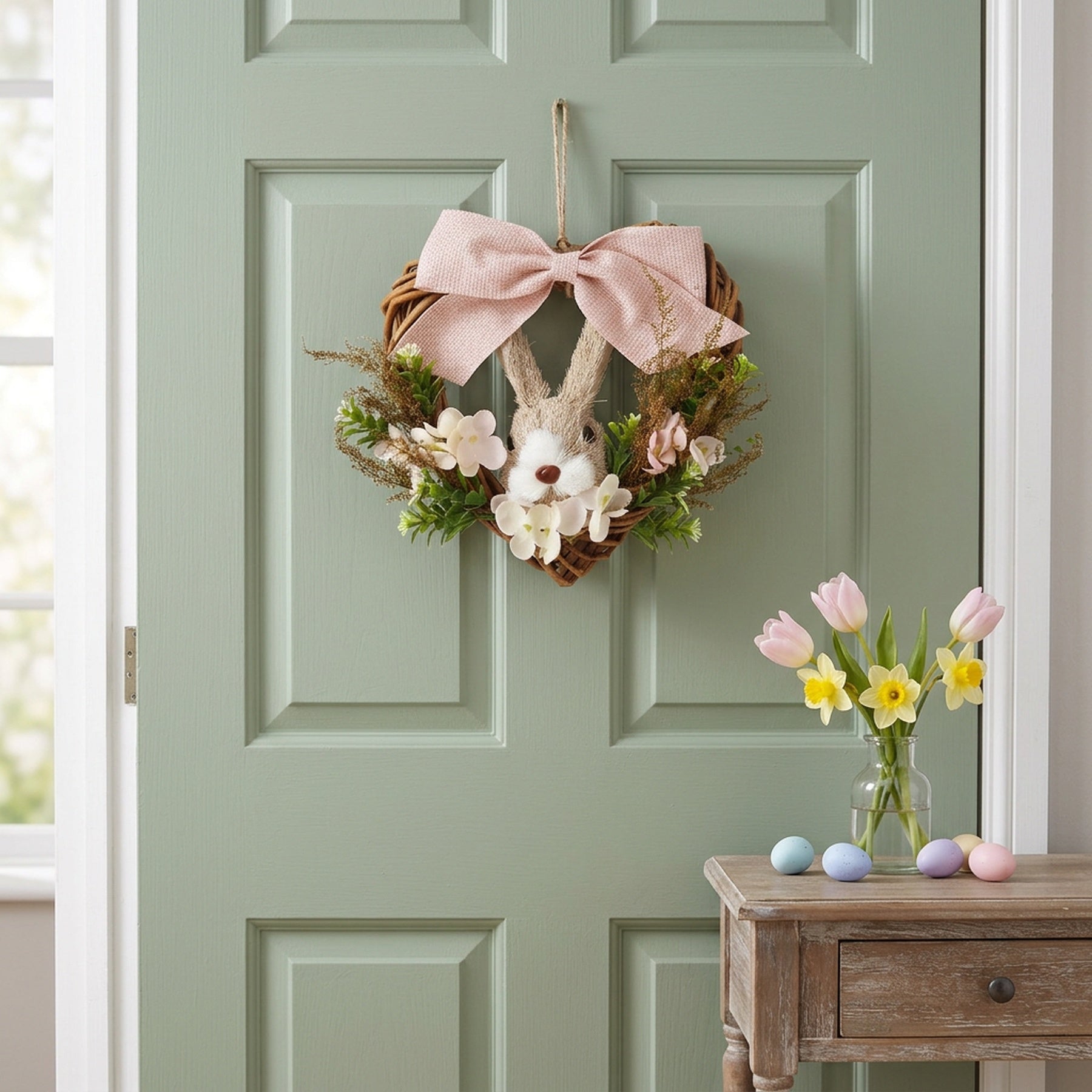 Decorative Countryside Rabbit Wreath