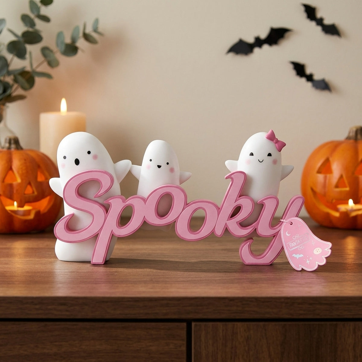 Halloween Ghost Spooky Slogan Decoration
