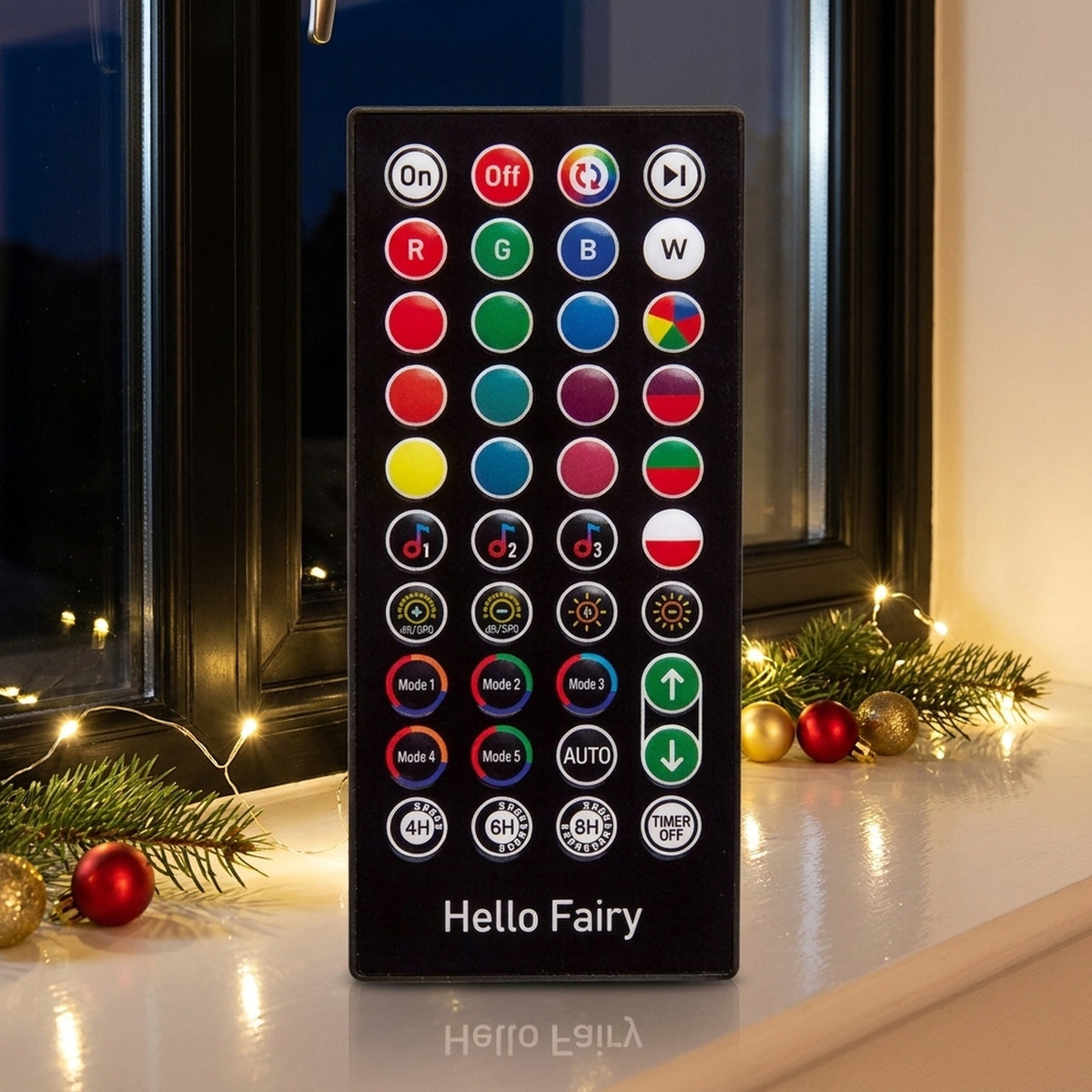 Miniature Digital Lit Pyramid Tree with Multi-Colour Lights
