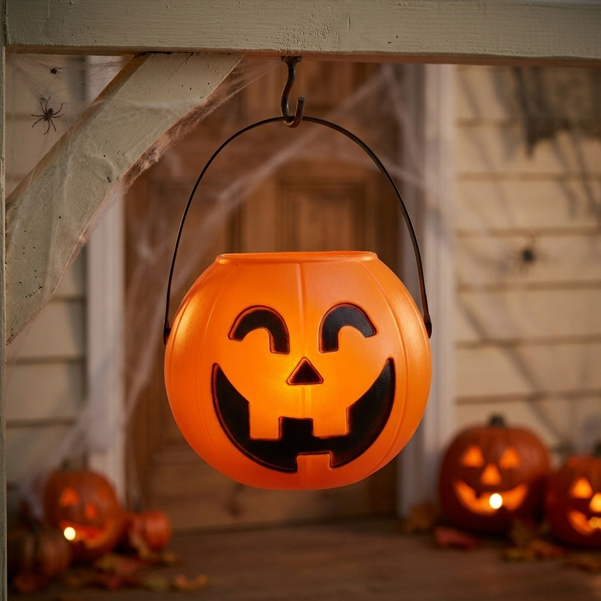Spooky Light-Up Sound Halloween Pumpkin Bucket